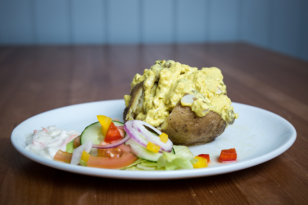 Jacket Potato with Coronation Chicken