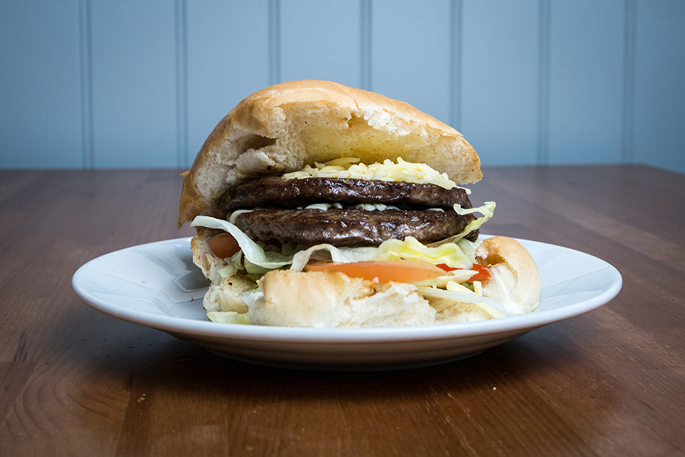 ½lb beef burger